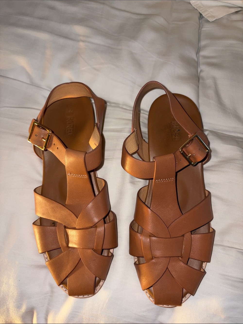 Cettia Women's Tan Leather Slingback Sandal - Picture 9 of 10